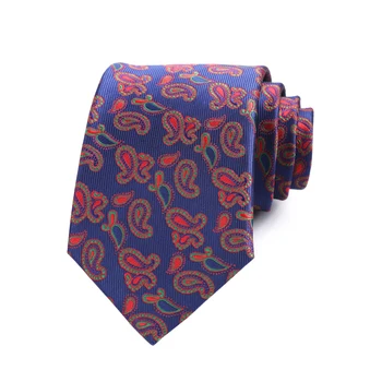 Мъжка вратовръзка 8 см, сини, червени, зелени вратовръзки с петна Пейсли за мъжки ризи, аксесоари за бизнес партита Ascot от полиестер и жакард