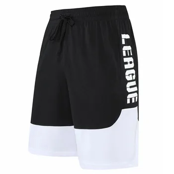 Мъжки баскетболни шорти, бързо съхнещи, пет къси панталони, мъжки свободни плажни баскетболни къса панталончини, баскетболни спортни панталони