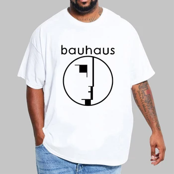 мъжки памучен тениска Баухаус Post Punk, готически рок, мъжка лятна риза, с модерна класическа тениска, уникален подарък, маркови тениски