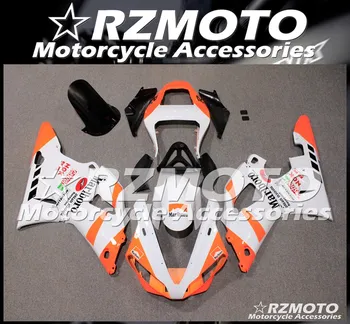 Нов Комплект Мотоциклетни обтекателей от ABS-пластмаса, подходящ За YAMAHA YZF R1 2000 2001 YZF-R1 YZF 1000R, комплект Тяло на Поръчка, оранжев, бял
