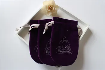 Обичай Висококачествен Кадифена торбичка с логото Чанта от съвсем малък, Опаковане на бижута, кадифена торбичка