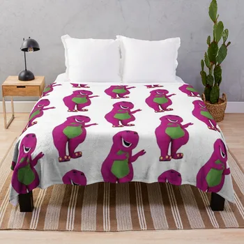 Одеяло с динозавром Барни, меко одеяло