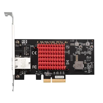 Однопортовая 10-гигабитная мрежова карта PCIe X4, тенис на сървър мрежова карта