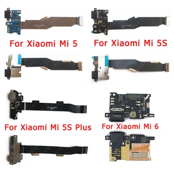 Оригинален порт за зареждане на Xiaomi Mi 6 5 5S Plus Mi6 Mi5 5SPlus USB-такса за зареждане, докинг станция за печатни платки, гъвкав взаимозаменяеми резервни части