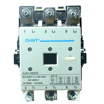 Оригиналът на контактор за променлив ток CHINT CJX1-250/22 220V 380V 110V