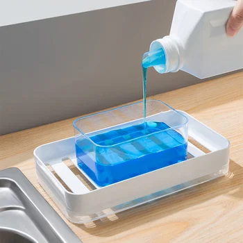 Препарат за почистване на притискателния тип за сапун Автоматично дозиране система течности Удобен прес-порести опаковка сапун за кухня MUMR999