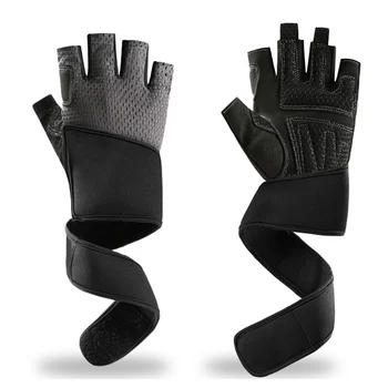 Професионални ръкавици за фитнес във фитнес залата, защита на китката на половината от палеца, мини женски Мъжки летни ръкавици за вдигане на тежести, културизъм