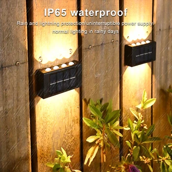 Светлина стъпки палубата светлина оградата на слънчевата енергия преносими декоративни водоустойчивые за градината стъпки палубата на стена