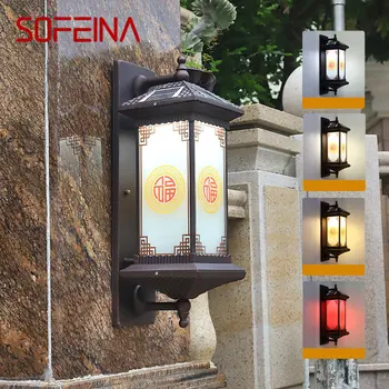 Слънчев, с монтиран на стената лампа SOFEINA, винтажное улично аплици, Водоустойчива IP65 за дома, на двора, на Балкона, осветление, Декор