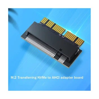 Такса адаптер M. 2 NVME към AHCI Карта на адаптера за твърдия диск M. 2 NVME за обновяване на твърдия диск на Macbook Air/Pro 2013-2017