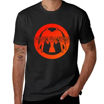 Тениска Radiant Silvergun 02, мъжки однотонная тениска, черни тениски, тениски големи размери, тениски оверсайз за мъже