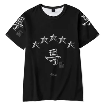 Тениска Straykids с 5 звезди, тениски с албумите Бездомни kids 5 star, тениски премиум качество, тениски