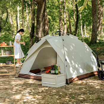 Туристическа палатка за самостоятелно шофиране на открито, Автоматична Быстрооткрывающаяся палатка, Преносима Непромокаемая, защищающая от слънцето палатка Sunshine Shelter