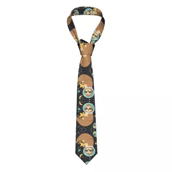 Усмихната сладко Бебе-Ленивец, Астронавт, държи Звезден Вратовръзка за мъжете и Жените, Вратовръзка, Аксесоари за Дрехи