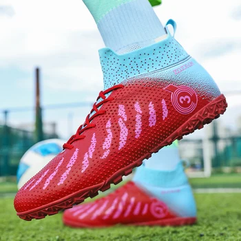 Футболни обувки за възрастни и деца, оригинални футболни обувки с високо качество, на професионални футболни обувки за мини футбол, маратонки