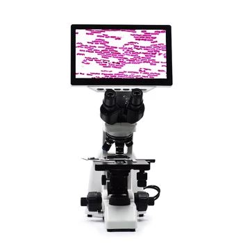 Цифров биологичен микроскоп LCD802 с ахроматическим обектив крайната оптична система, съвместими с HDMI и USB порт