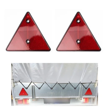 Червени Ремарке за ТРИЪГЪЛНА рефлектор Светлоотразителни триъгълници за багажник врата на Задните предупредителни рефлектори са Подходящи за камиони Tracto