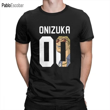 Мъжки тениски GTO Great Teacher Onizuka Onizuka с къси ръкави, ризи в стил хип-хоп с кръгло деколте, тениски от мека 100% памук